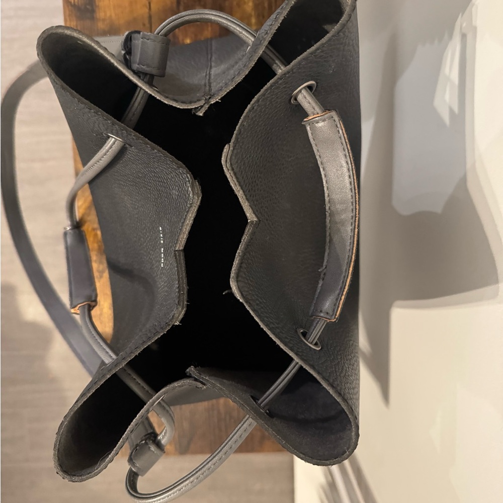 Pixie Mood Black Vegan Leather Bucket Bag - Picture 3 of 3